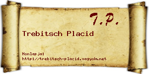Trebitsch Placid névjegykártya